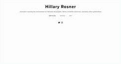 Desktop Screenshot of hillaryr.net